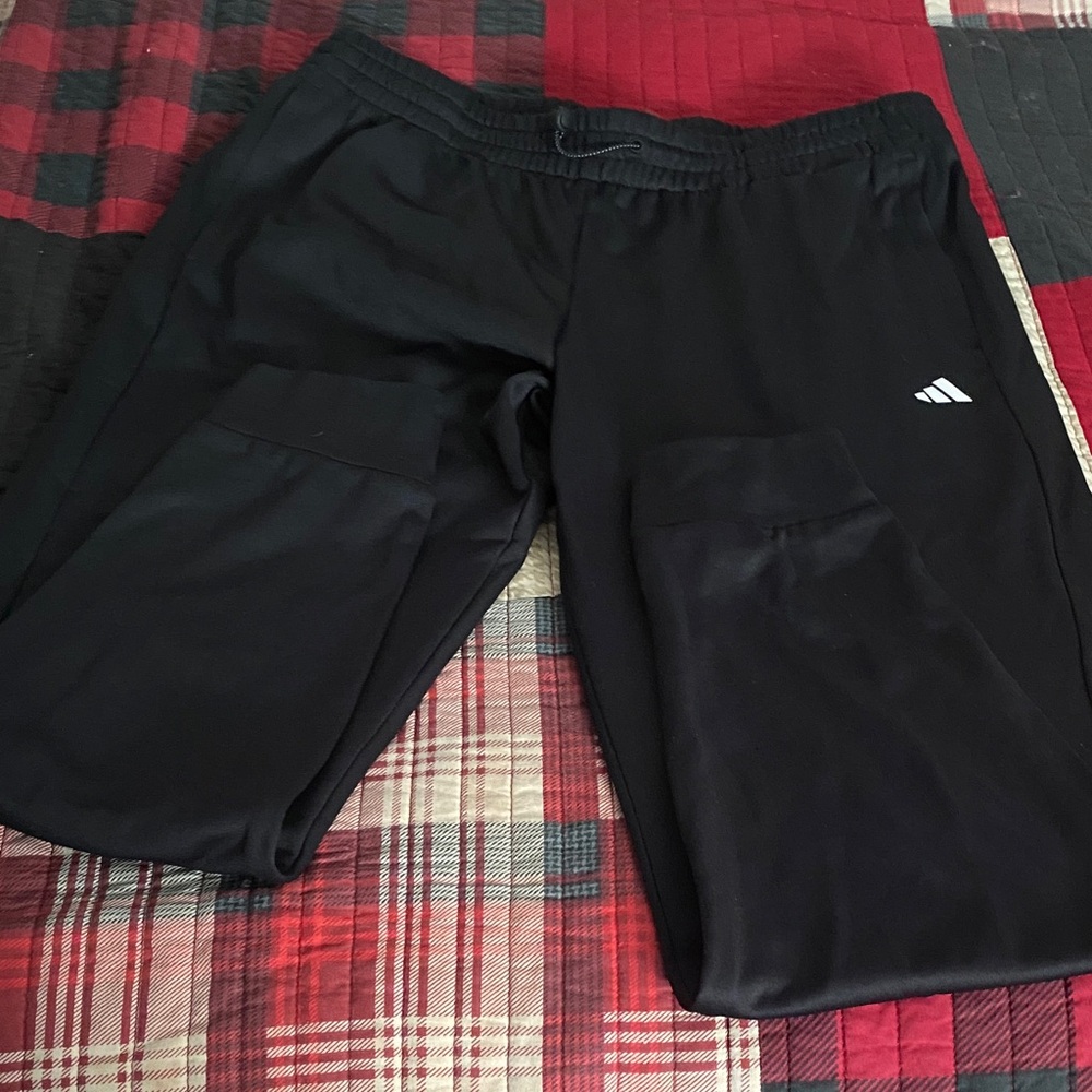 Adidas Black Joggers with Logo